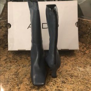Steele Blue Mid Calf Boots